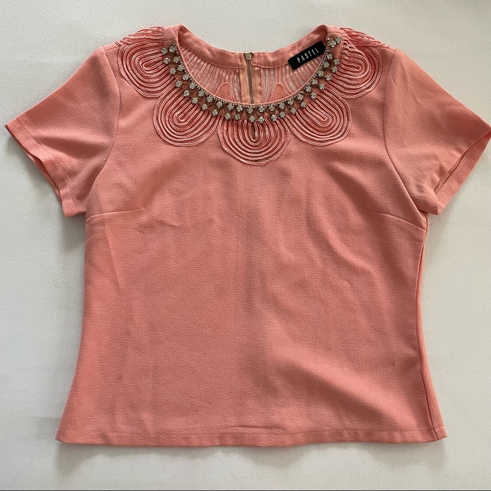 Peachy pink top